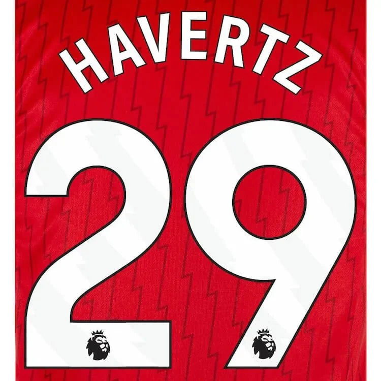 Arsenal 2023-Home Havertz #29 Jersey Name Set-White 1