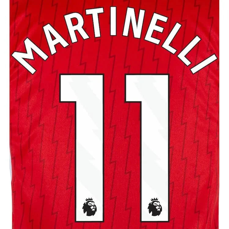 Arsenal 2023-Home Martinelli #11 Jersey Name Set-White 1
