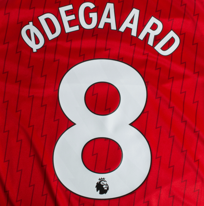 Arsenal 2023-Home Odegaard #8 Youth Jersey Name Set-White 1