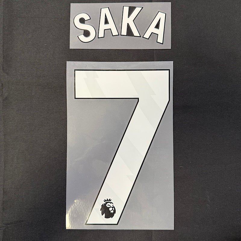 Arsenal 2023-Home Saka #7 Youth Jersey Name And Number-White 1