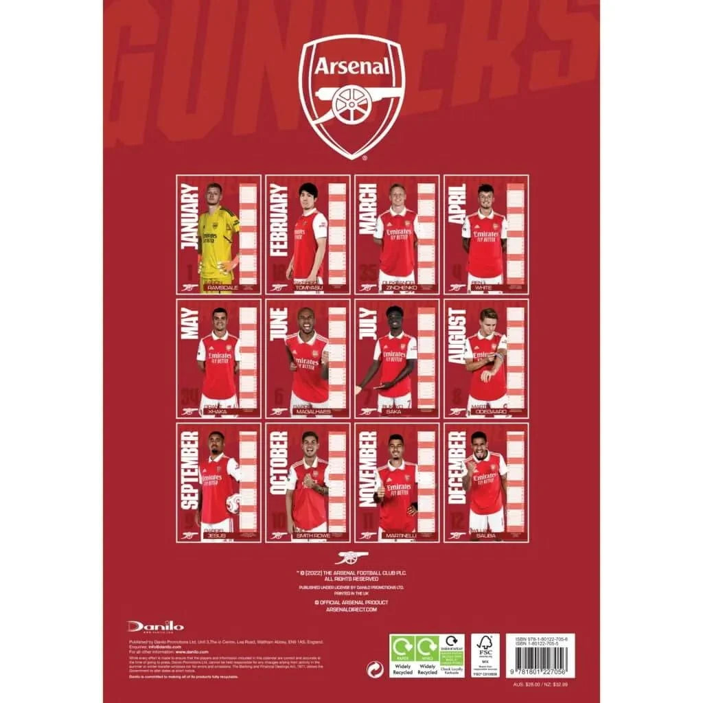 Arsenal 2023 Official Calendar 4