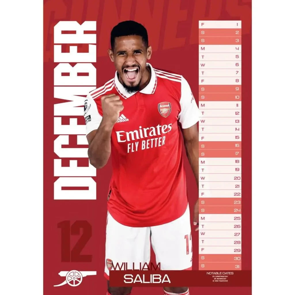 Arsenal 2023 Official Calendar 3