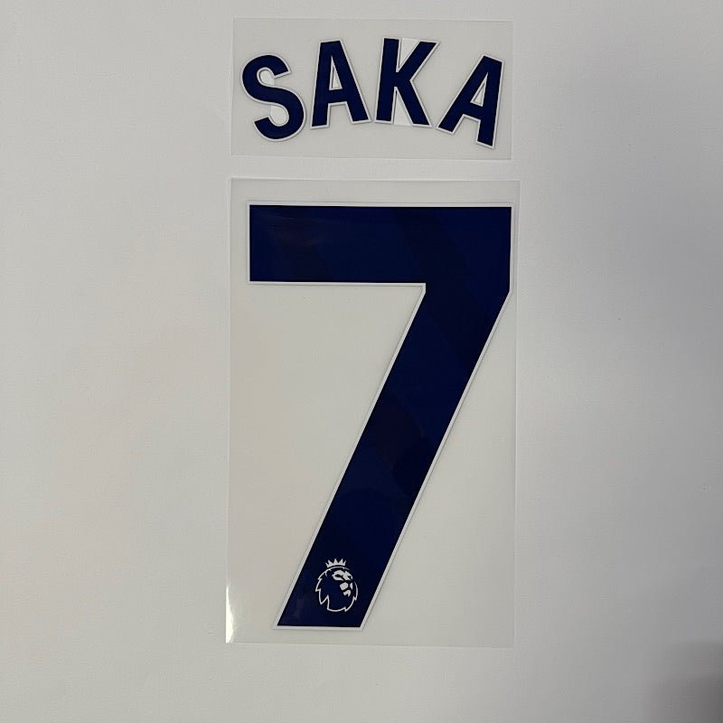 Arsenal 2024-Third SAKA #7 Official Name Set-Navy 1