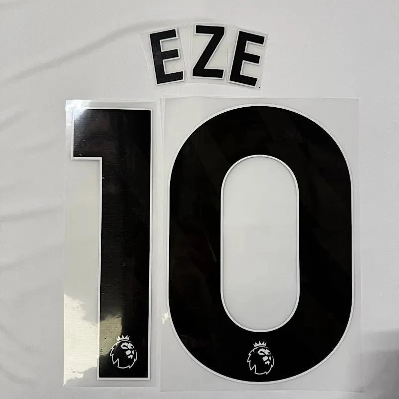 Arsenal 2025-Third Eze #10 Official Name Set-Black 1