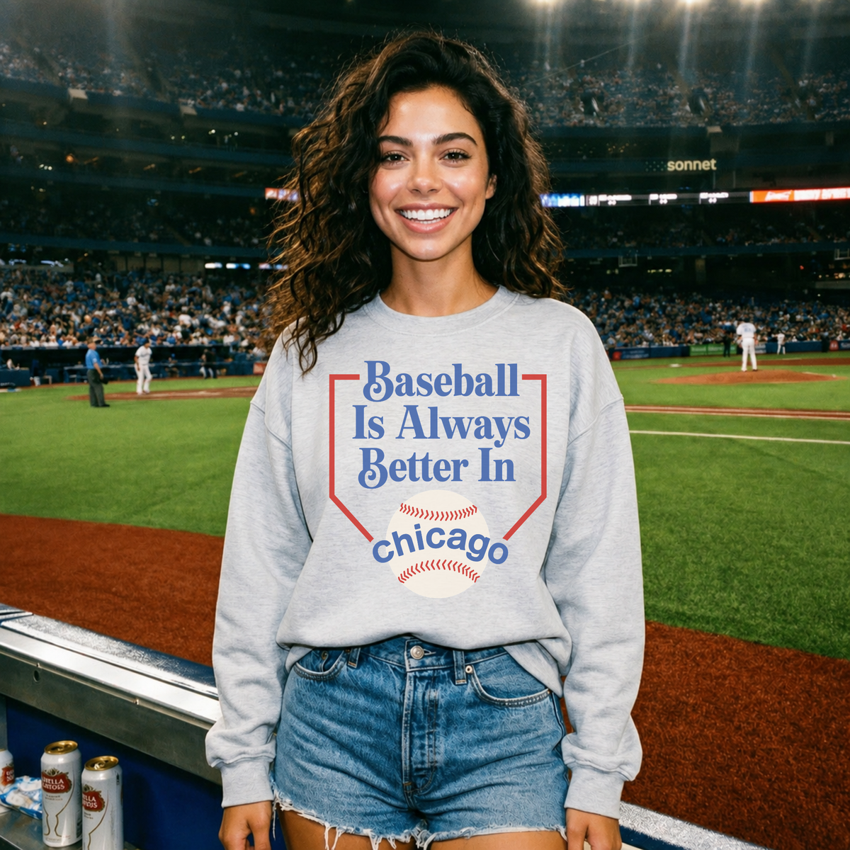 Chicago Baseball Season Sweatshirt 1
