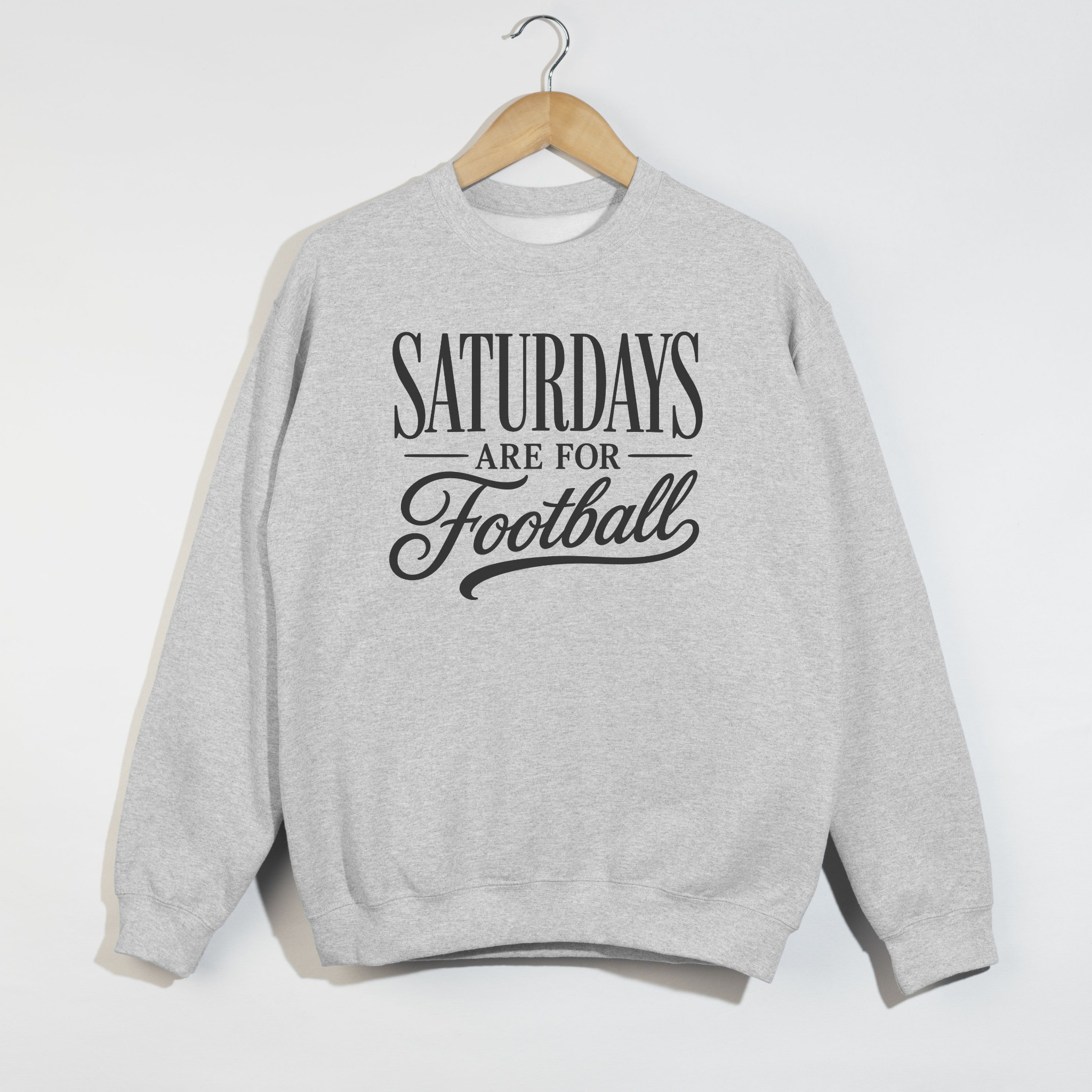 Saturdays Are For Football Graphic Sweatshirt | Cozy Football Season Crewneck for Women 3