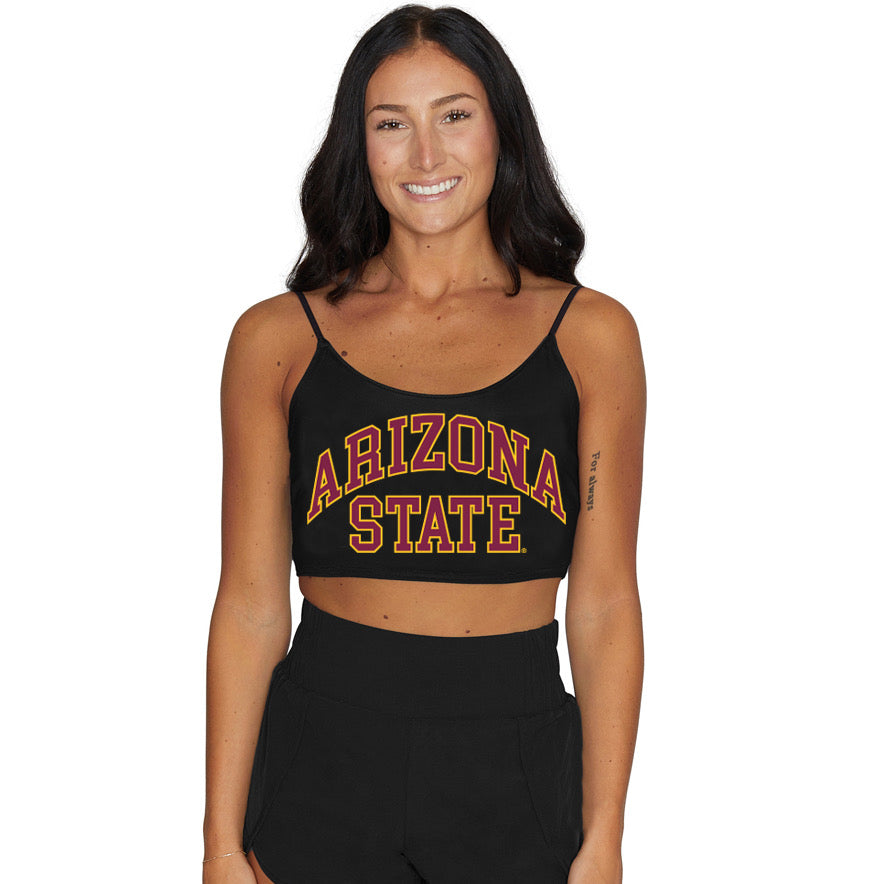 Arizona State ASU Black Spaghetti Tank | lojobands