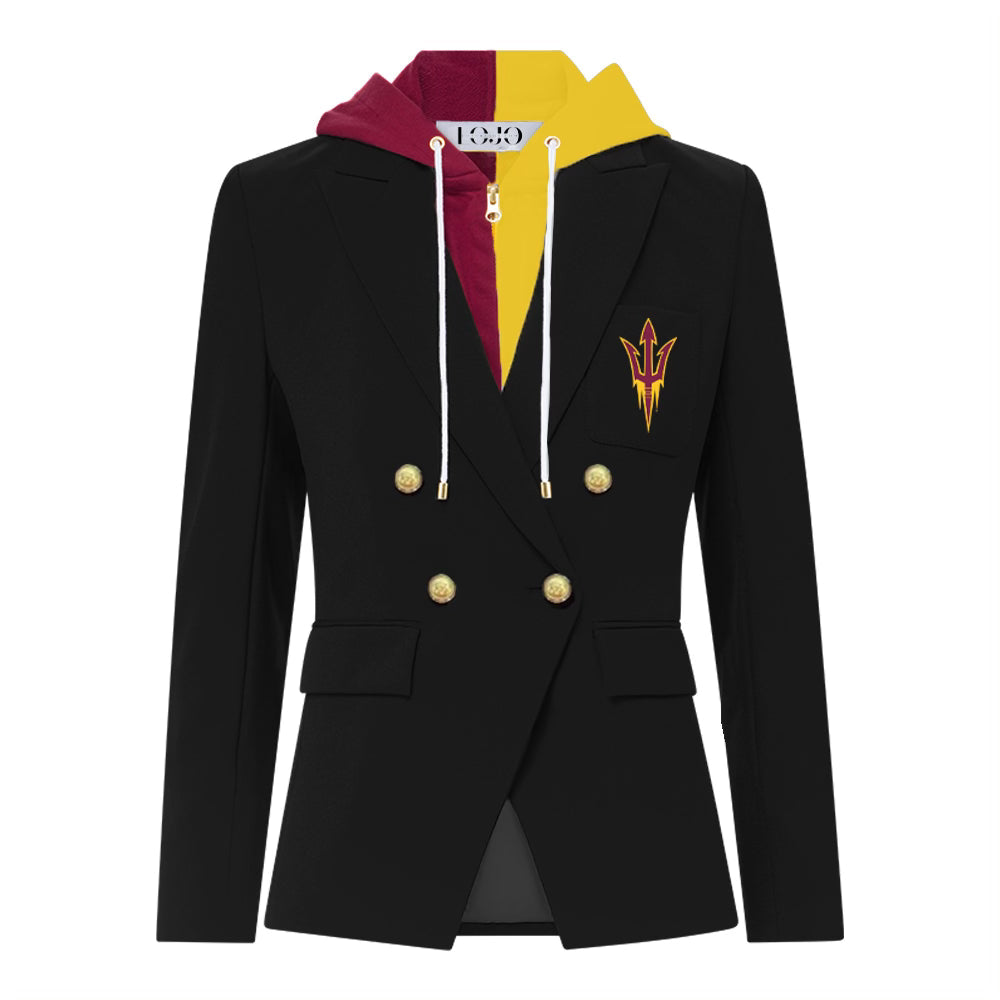Arizona State ASU Hooded Blazer Jacket | lojobands 1