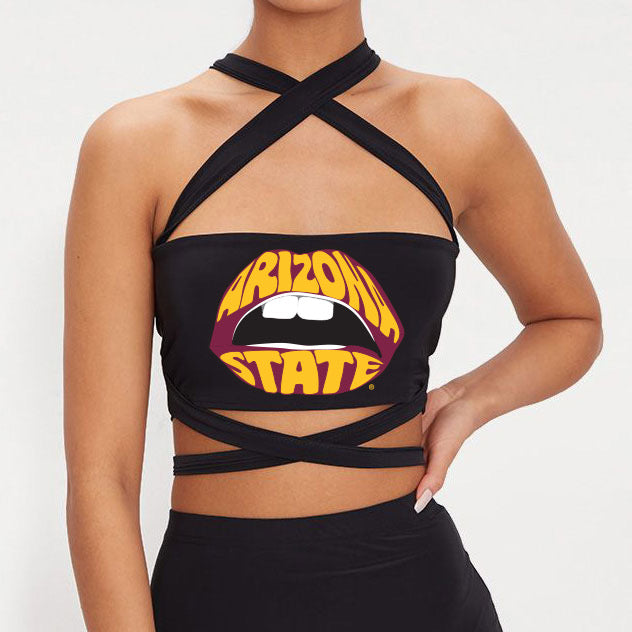 Arizona State ASU Black Multi Way Bandeau Top | lojobands 6