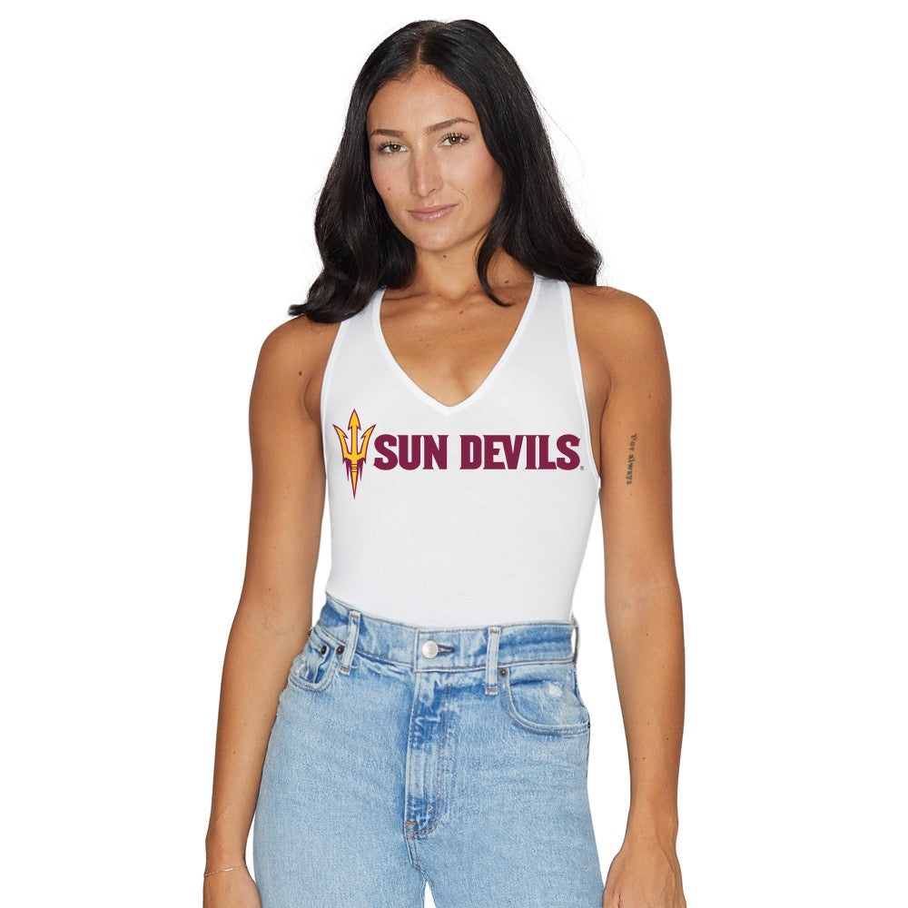 Arizona State ASU White Bodysuit | lojobands