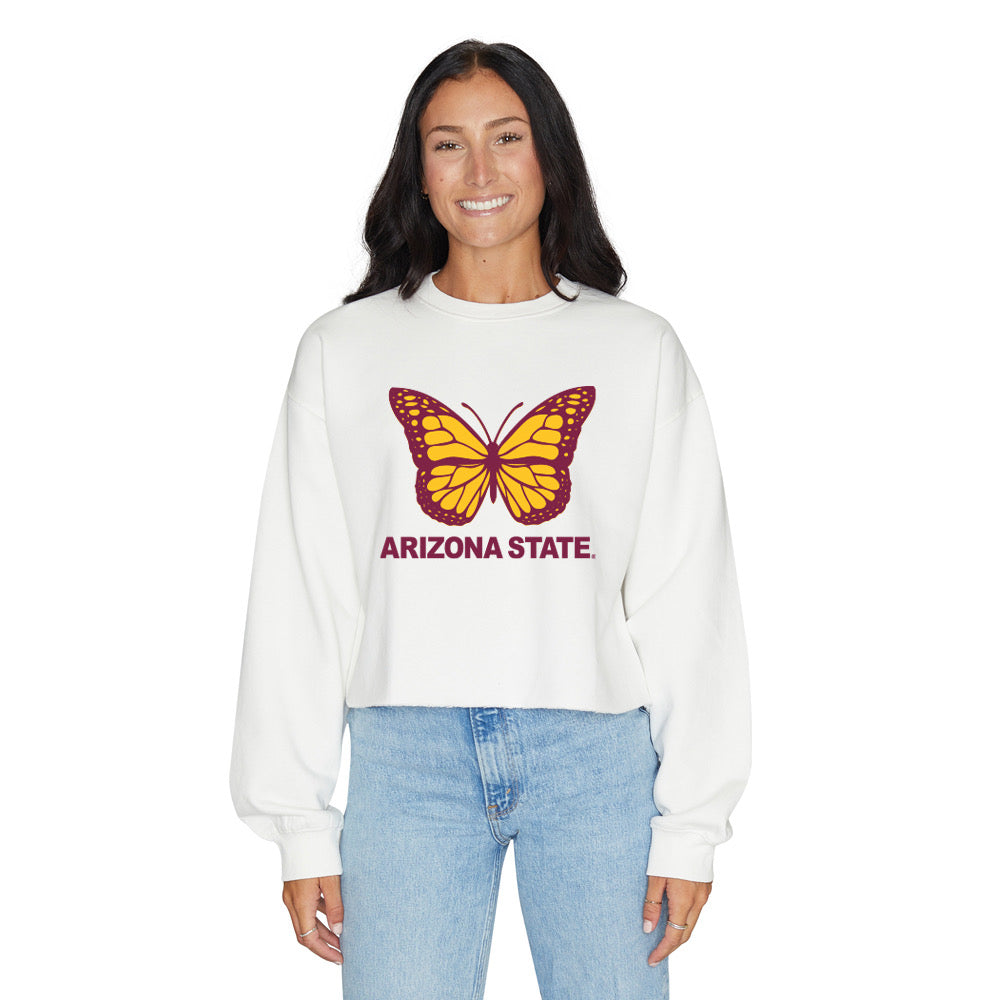 Arizona State ASU Butterfly Crewneck | lojobands