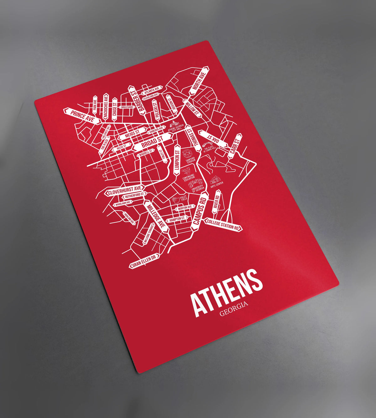 Athens, Georgia street map 2
