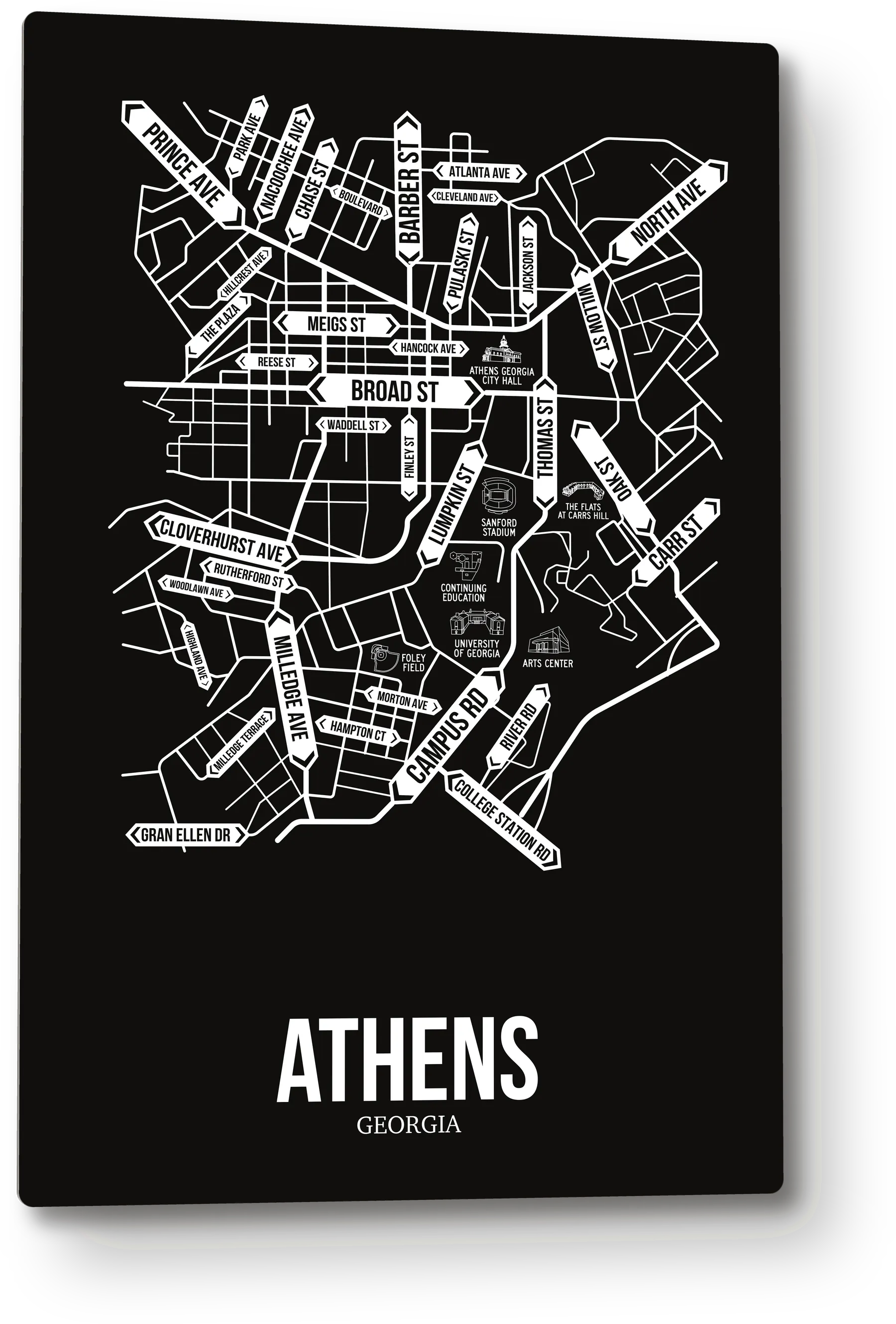 Athens, Georgia street map 9