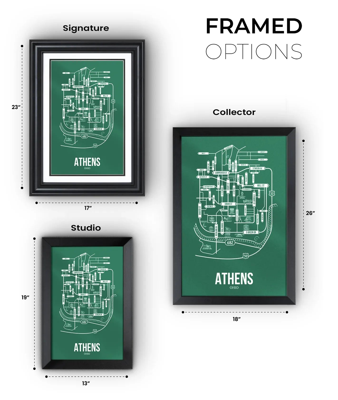 Athens, Ohio street map 14