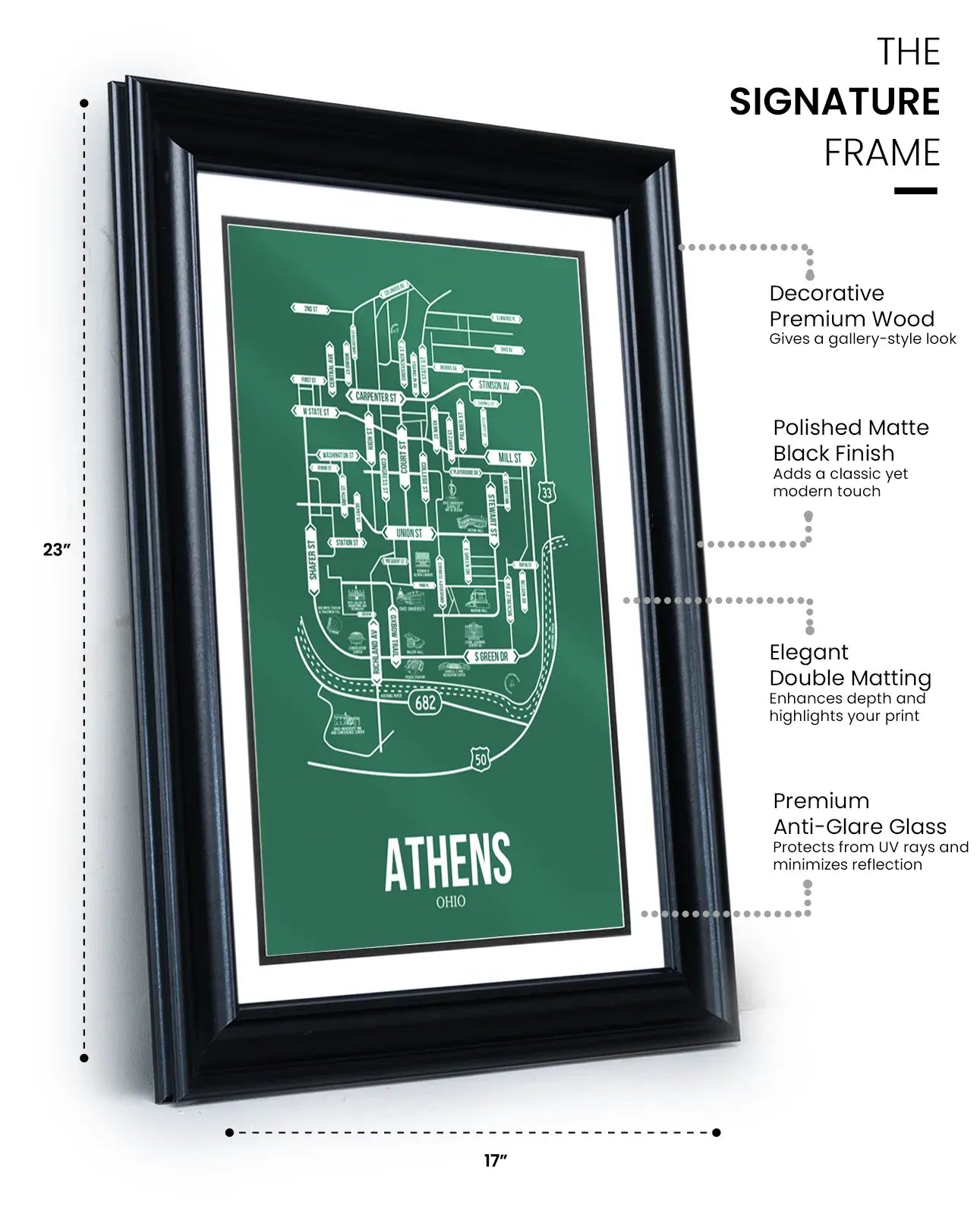 Athens, Ohio street map 13