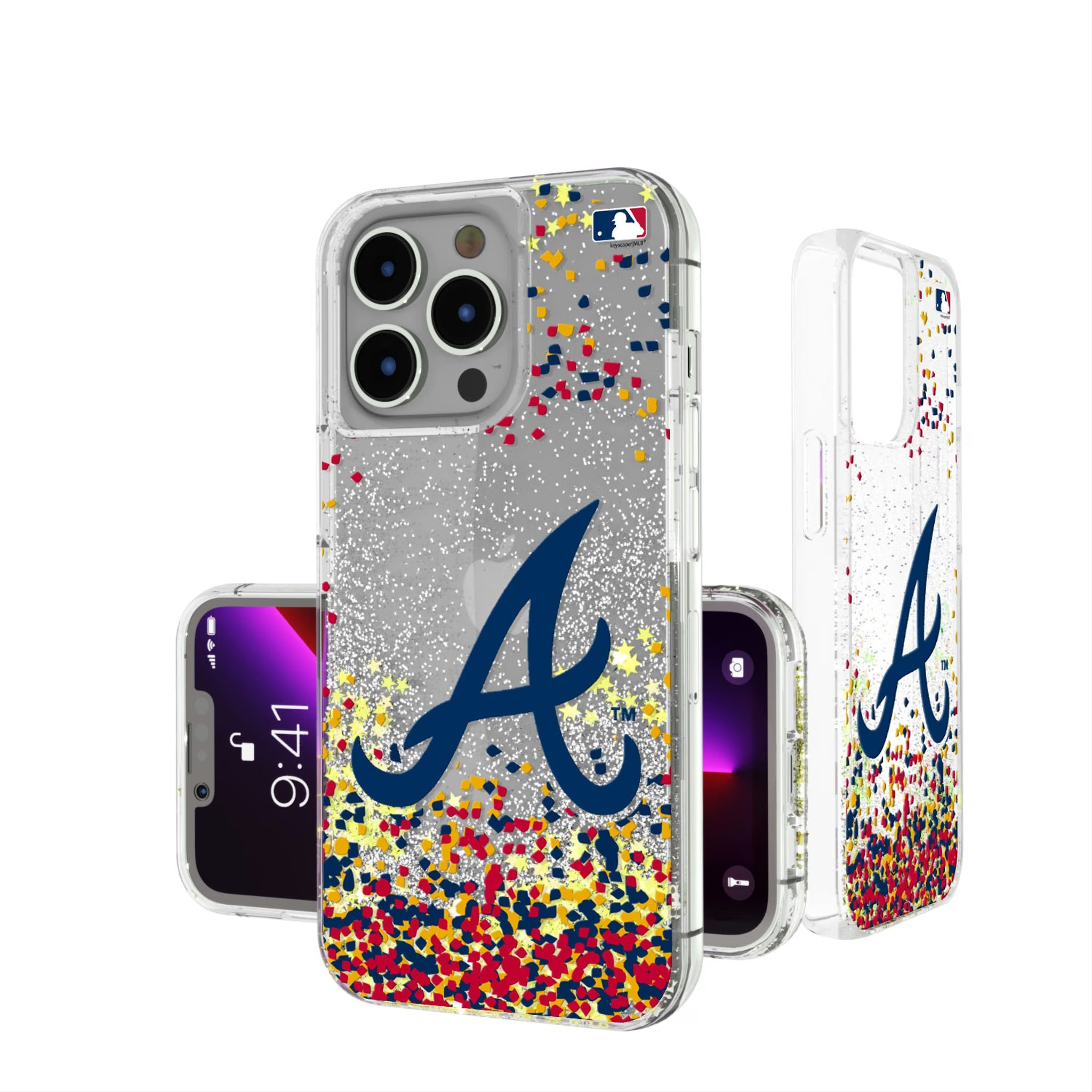 Atlanta Braves Confetti Glitter Phone Case 17