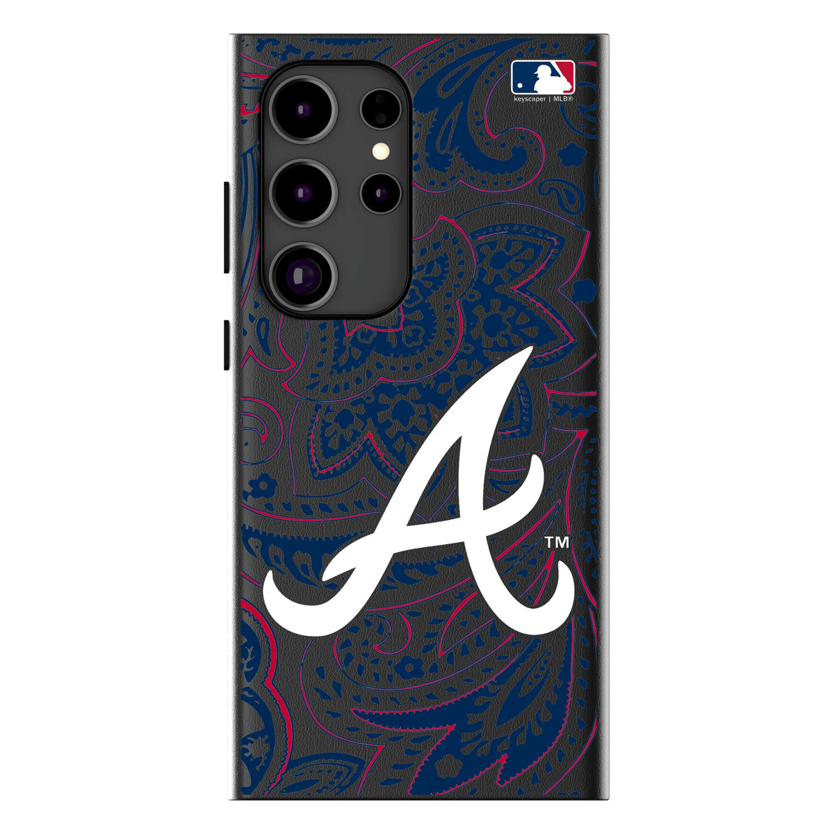 Atlanta Braves Paisley MagSafe Compatible Phone Case for Samsung Galaxy 12