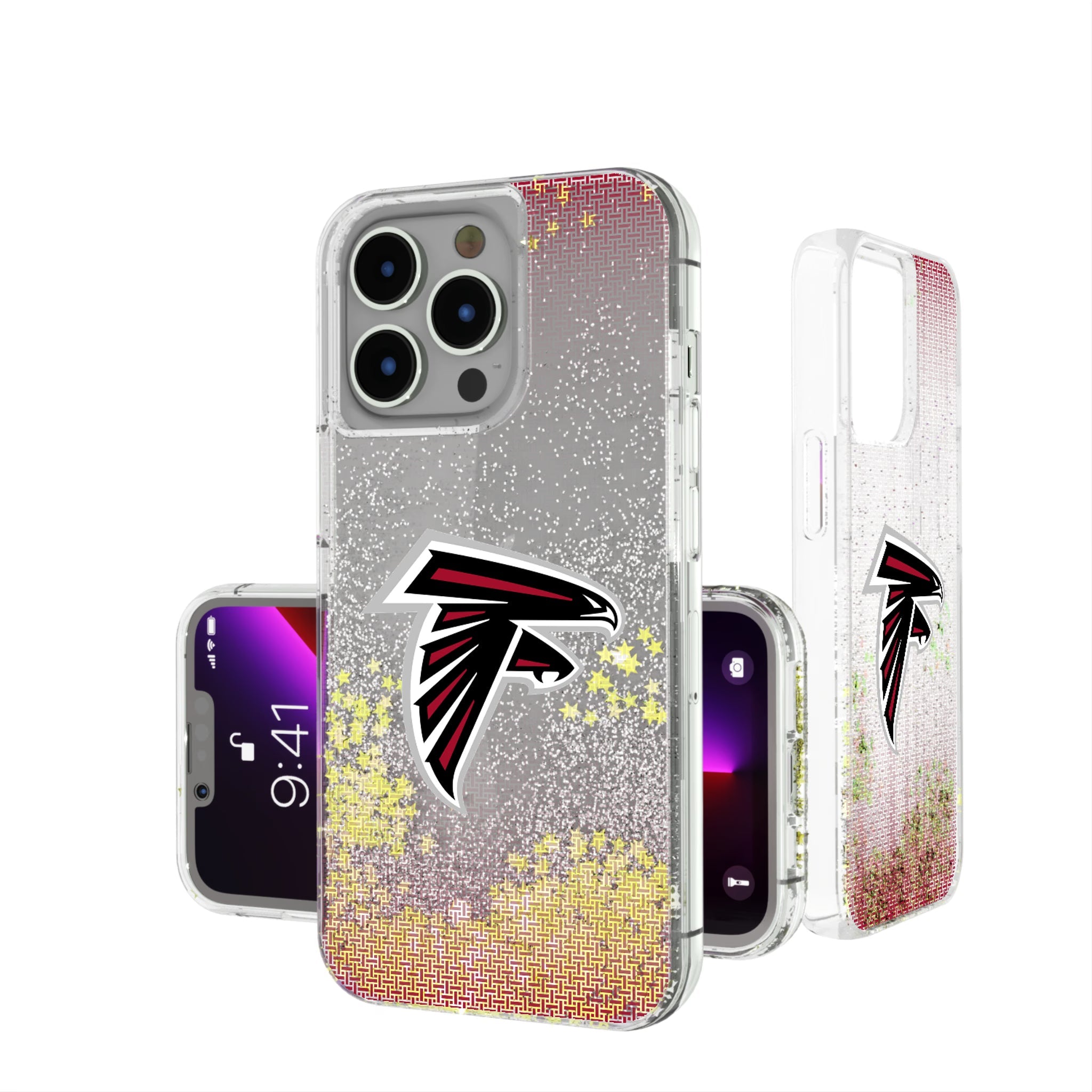 Atlanta Falcons Linen Glitter Phone Case 6