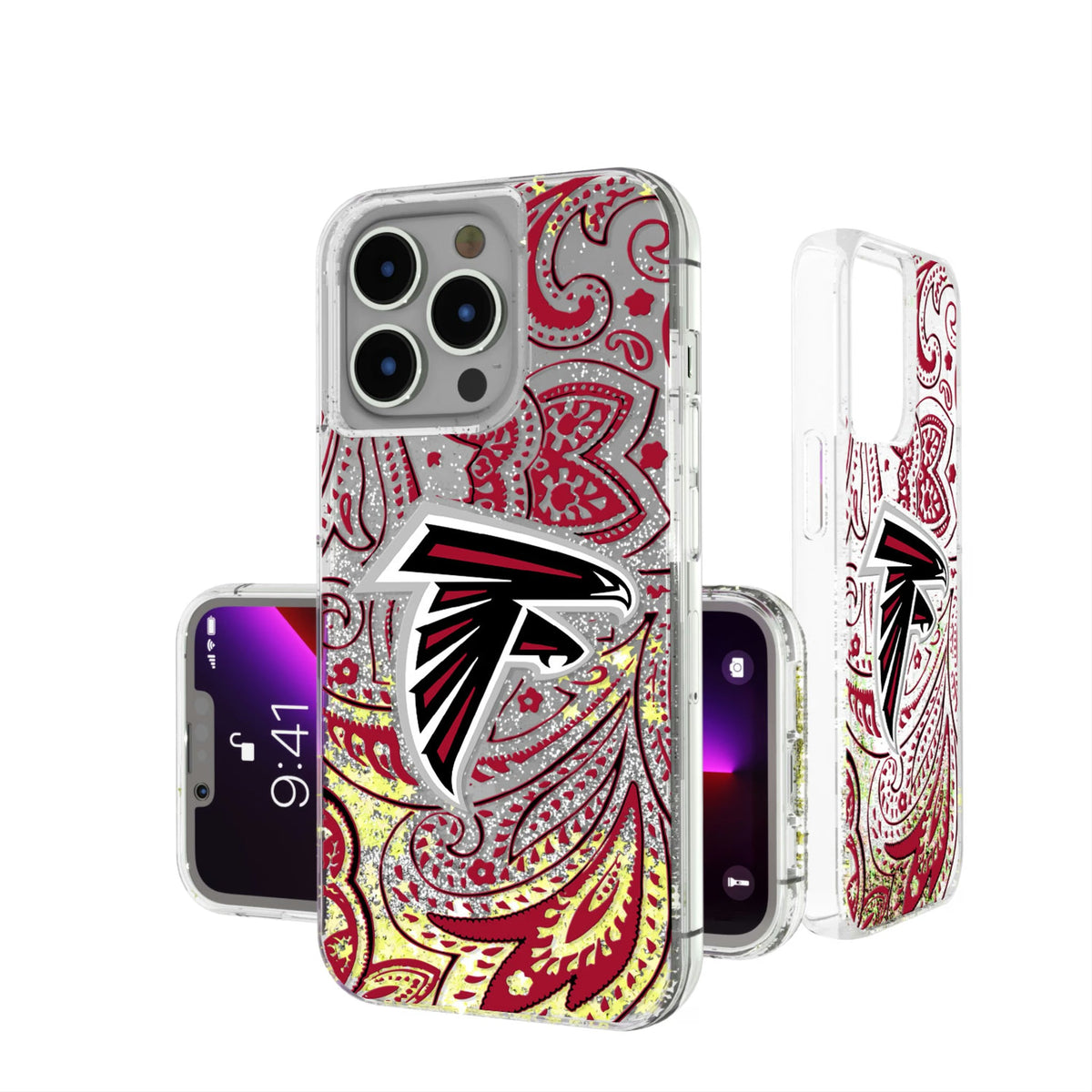Atlanta Falcons Paisley Glitter Phone Case 8