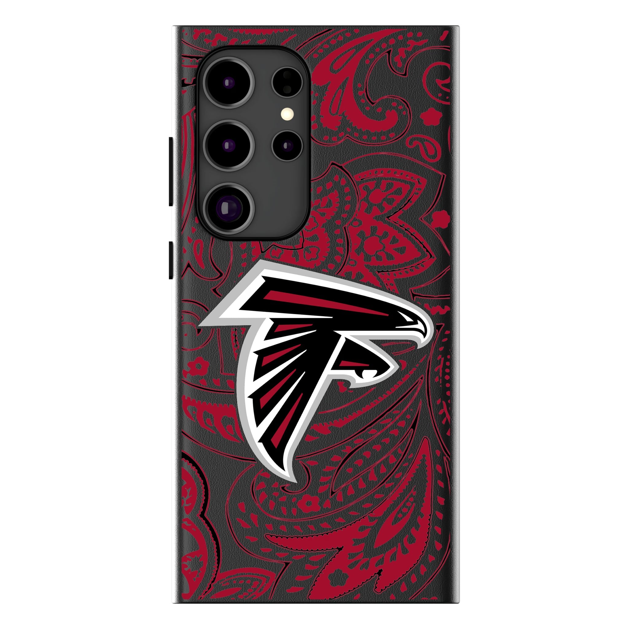 Atlanta Falcons Paisley MagSafe Compatible Phone Case for Samsung Galaxy 15