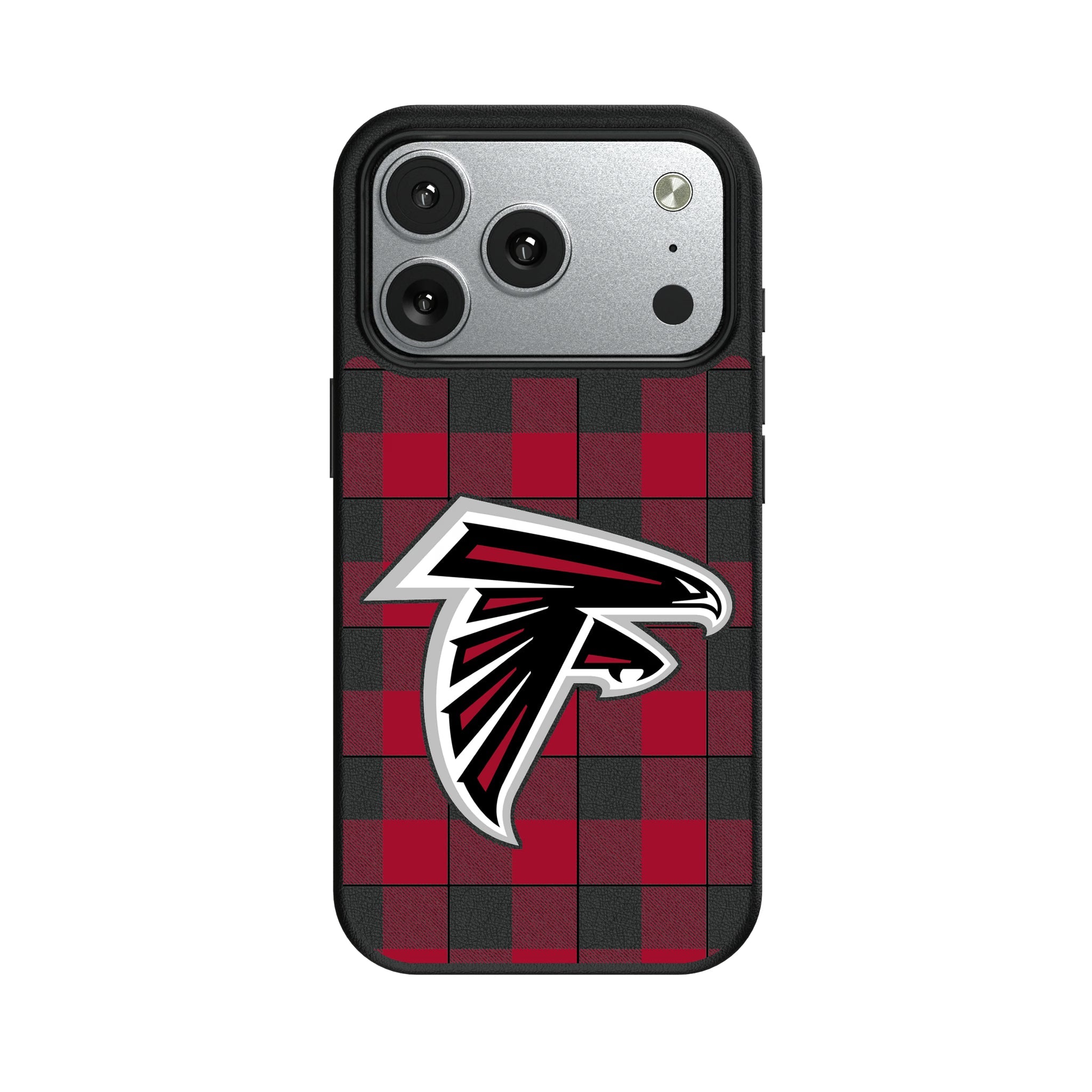 Atlanta Falcons Plaid MagSafe Compatible Phone Case for Apple iPhone 8
