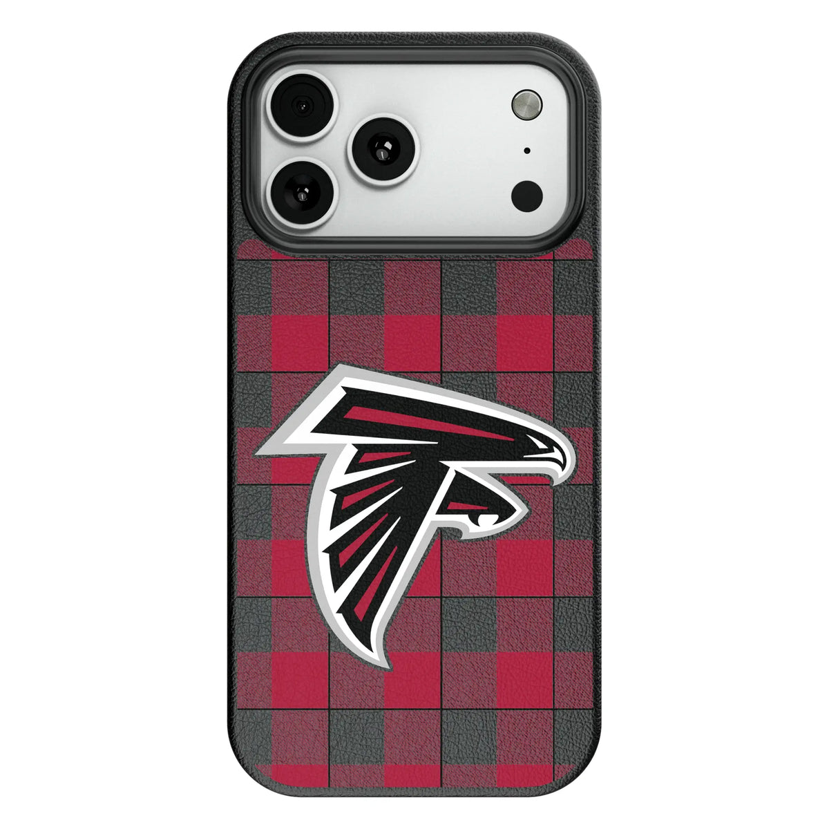 Atlanta Falcons Plaid MagSafe Compatible Phone Case for Apple iPhone 10