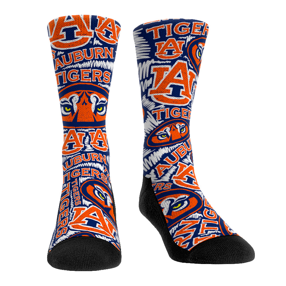 Auburn Tigers - Logo Sketch | Rock 'Em Socks