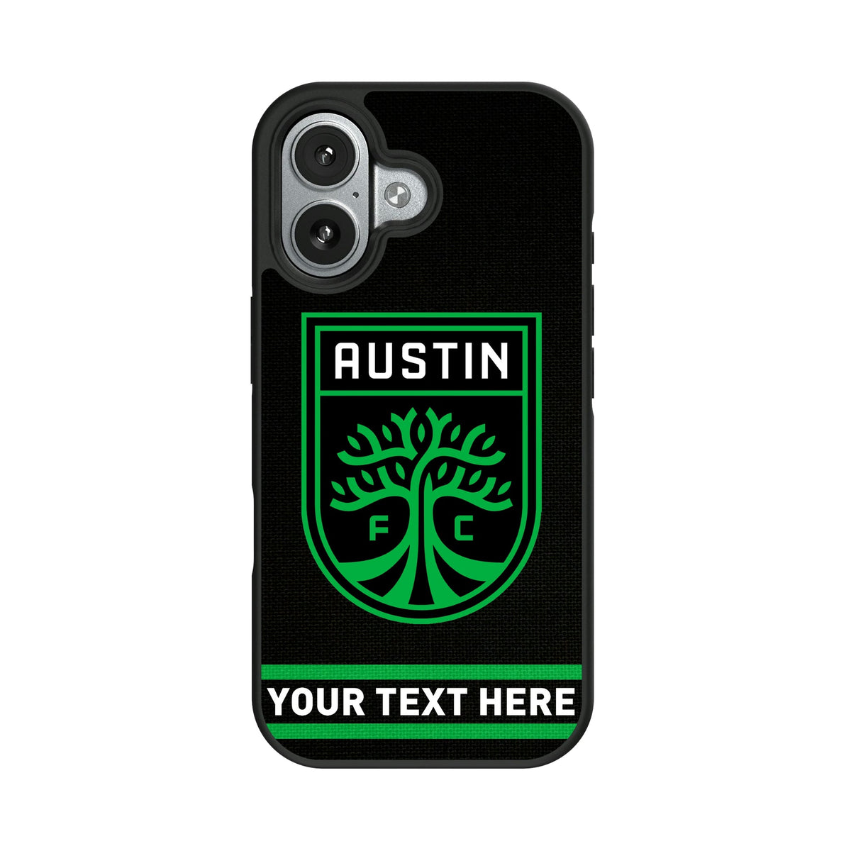 Austin FC Personalized Stripe Bump Phone Case for Apple iPhone 9