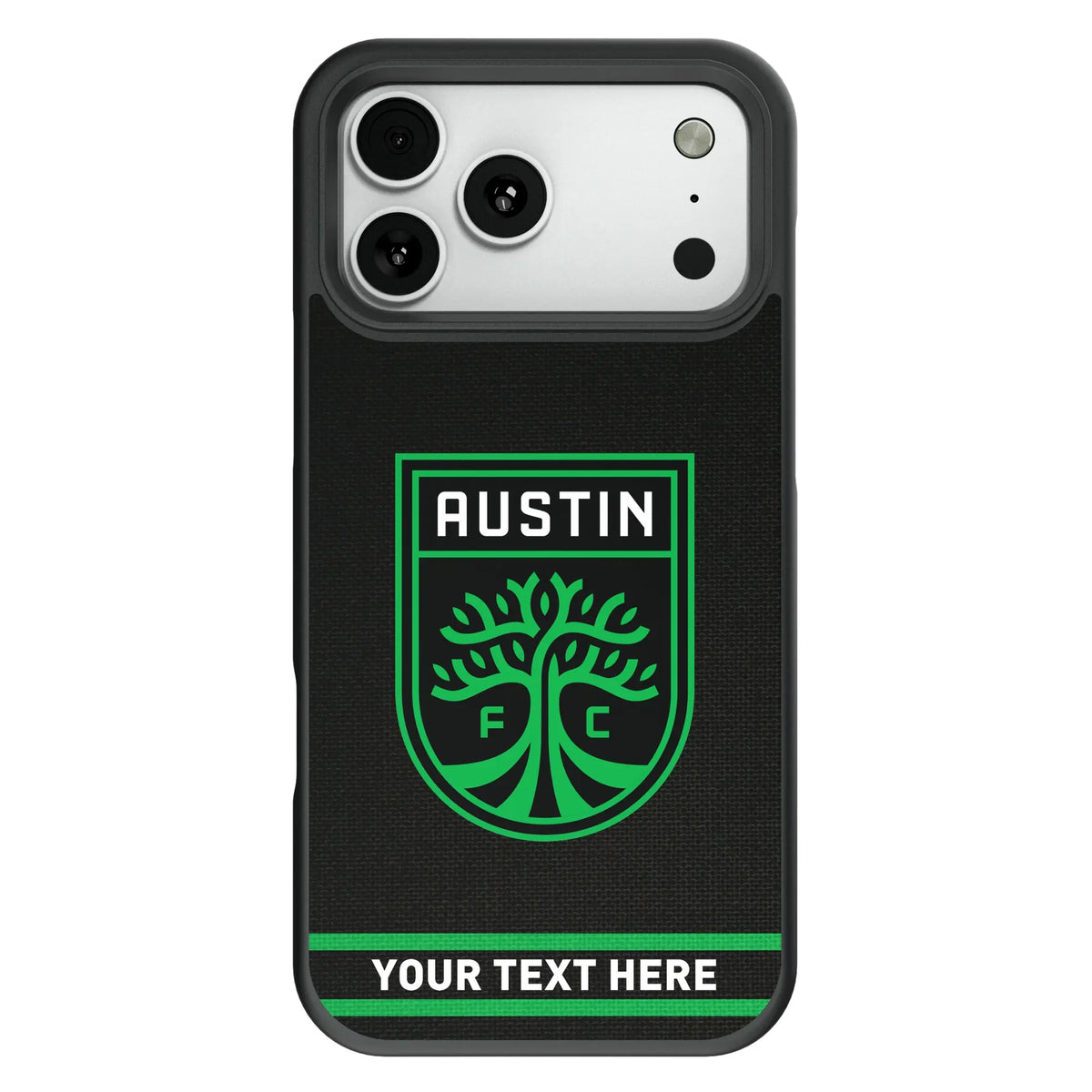 Austin FC Personalized Stripe Bump Phone Case for Apple iPhone 13