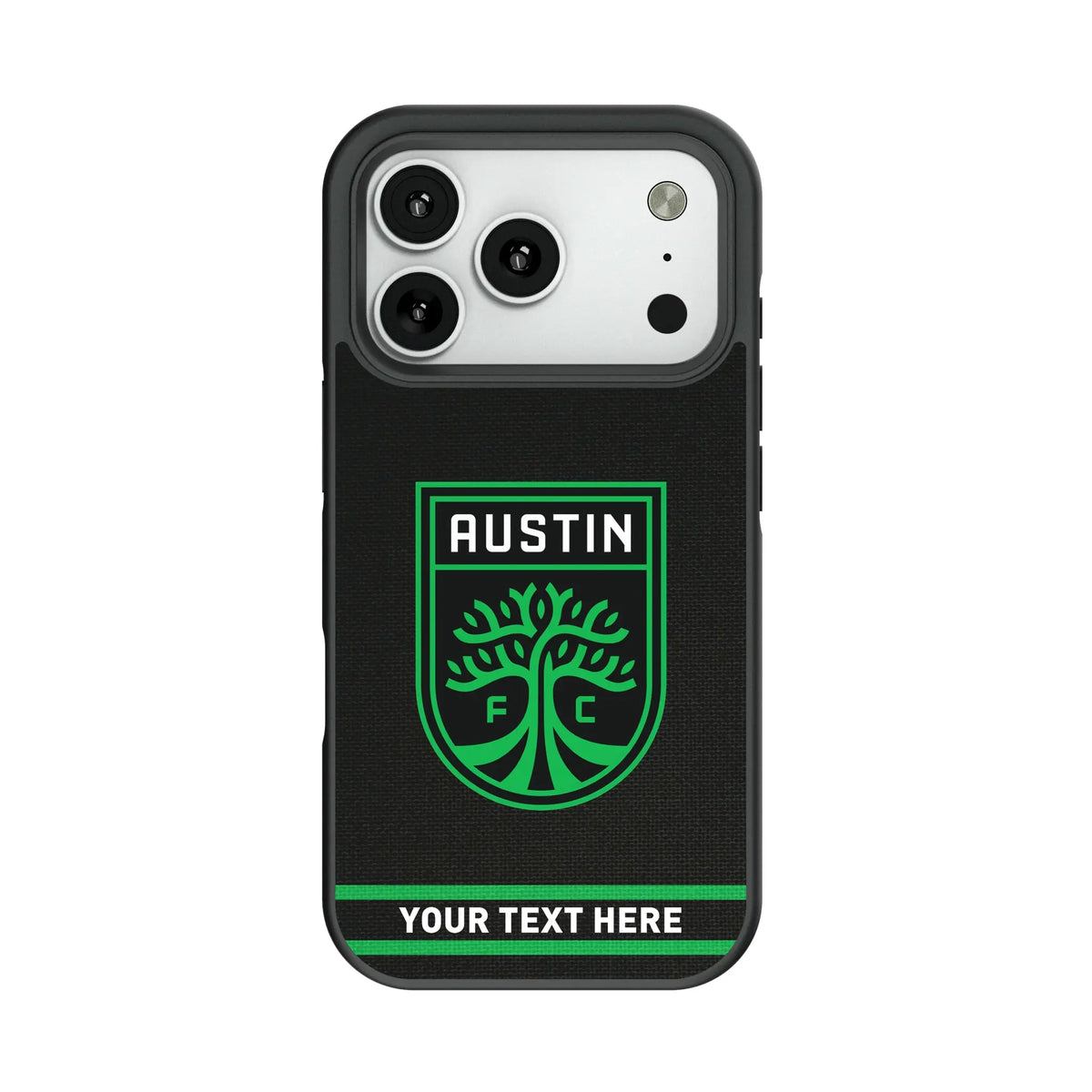 Austin FC Personalized Stripe Bump Phone Case for Apple iPhone 12