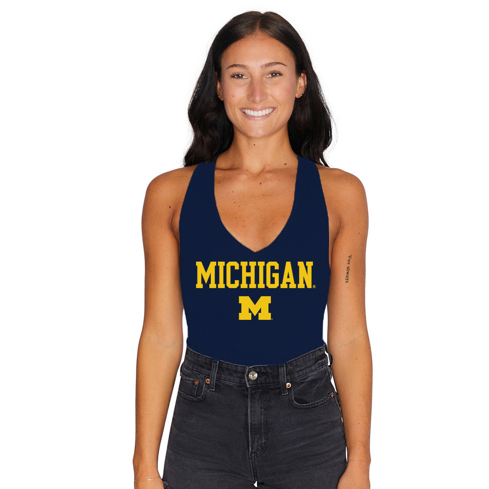 University of Michigan Navy Bodysuit | lojobands
