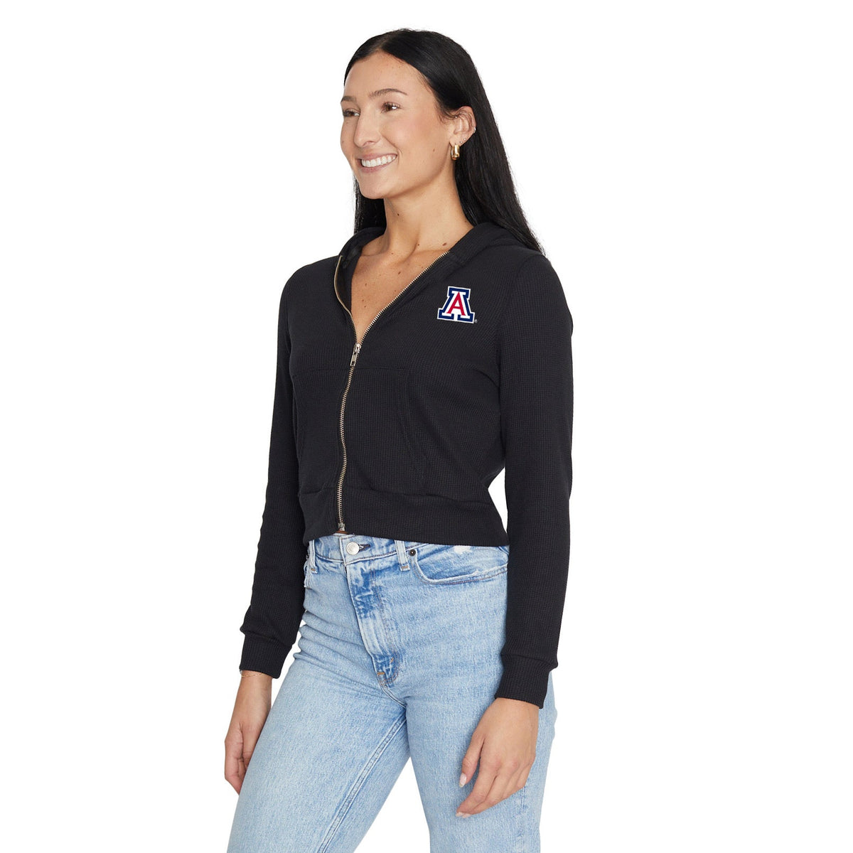 University of Arizona Waffle Knit Zip Up Hoodie | lojobands 14