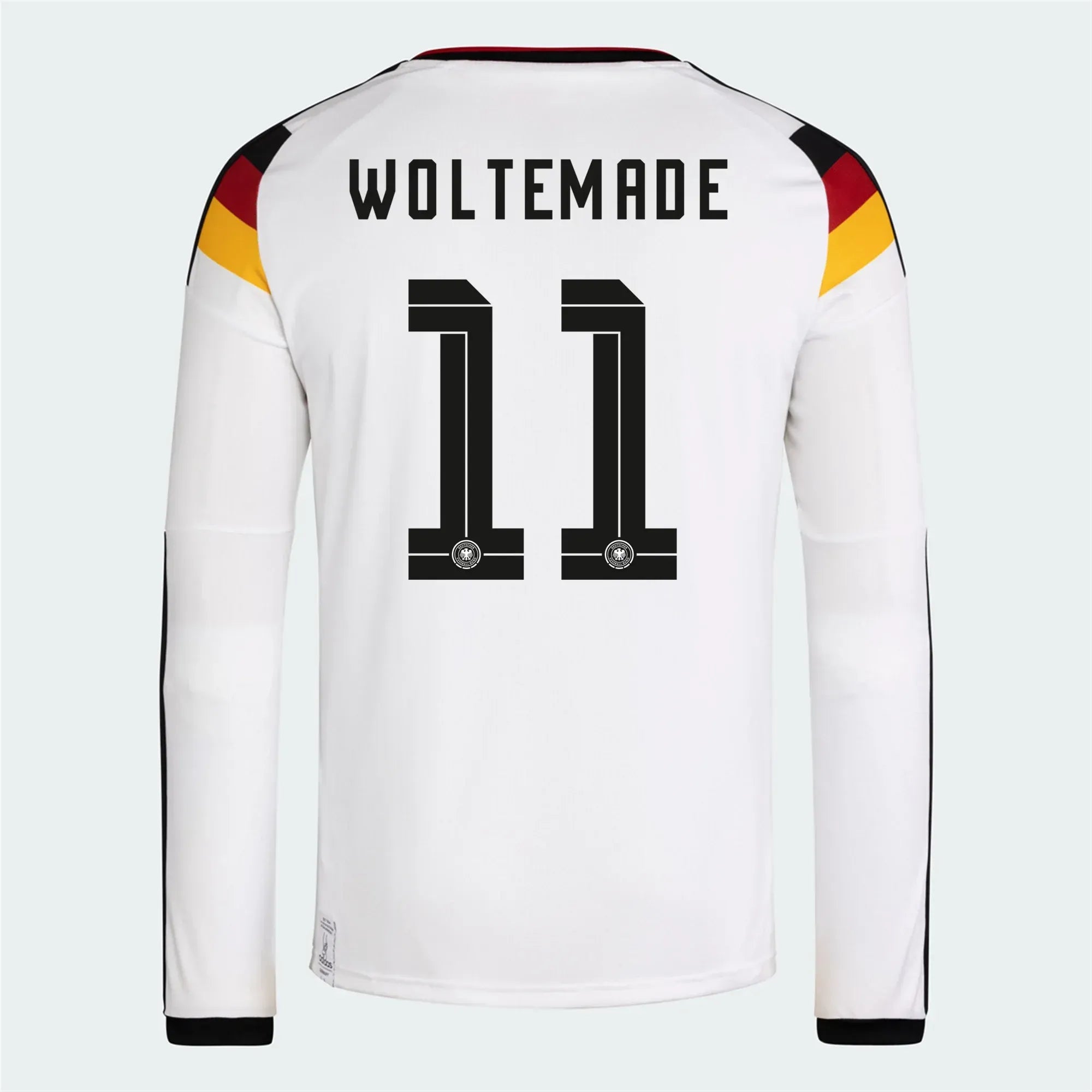 adidas 2026 Germany Men's Stadium Home Long-Sleeve Soccer Jersey 9