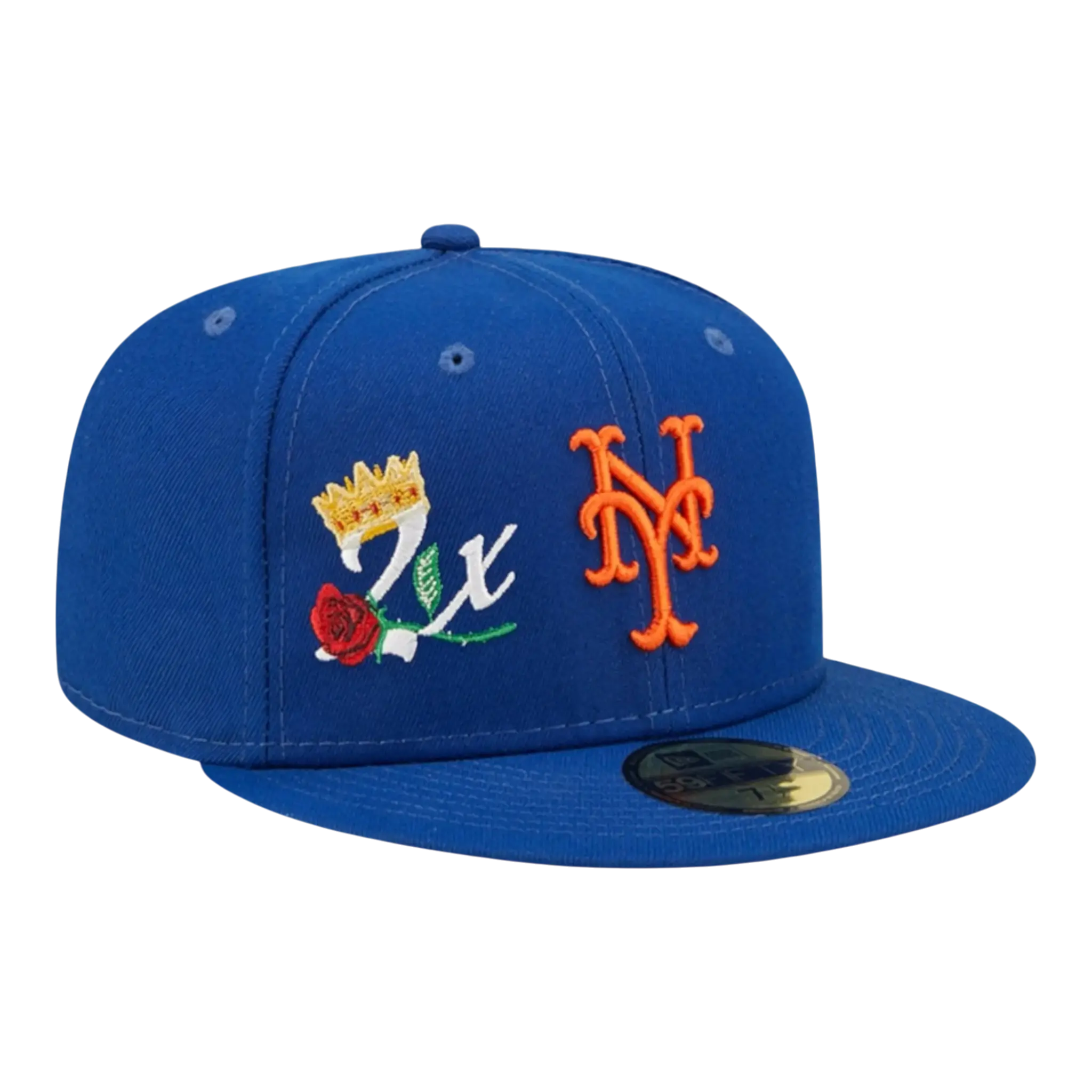 New Era Crown Champs WS 59Fifty New York Mets Men Fitted Hat Royal 1