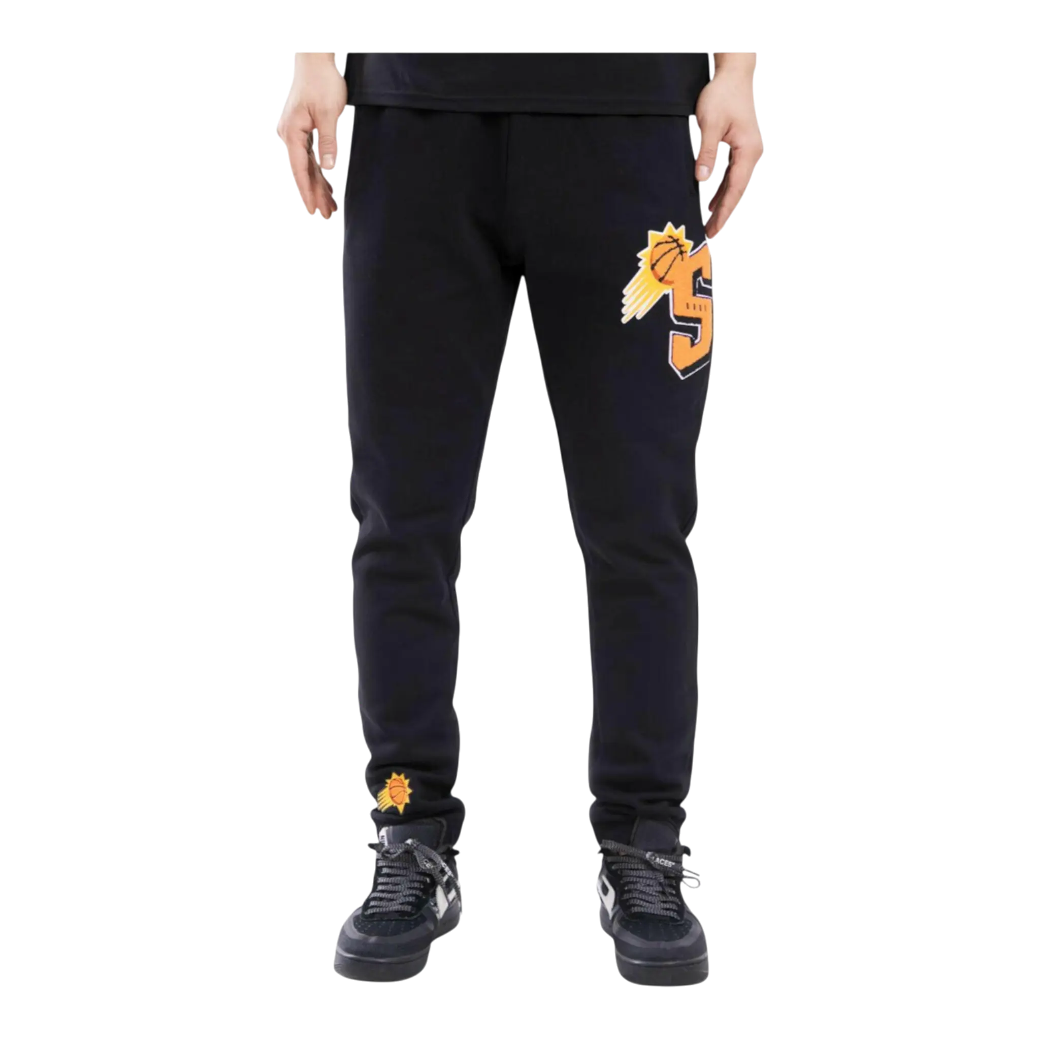 Pro Standard NBA Phoenix Suns Mash Up Logo Men Sweatpants Black 1