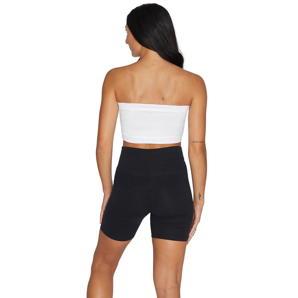 Rutgers White Bandeau Top