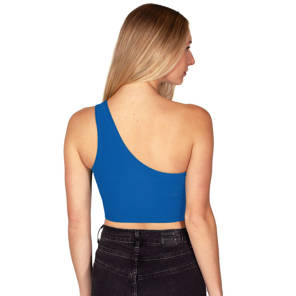 Buffalo Bulls Blue One Shoulder Top | lojobands