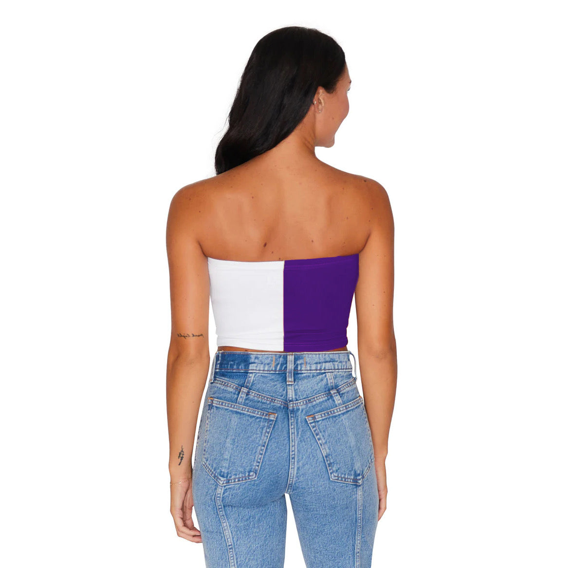 Northwestern Wildcats Two Tone Tube Top | lojobands