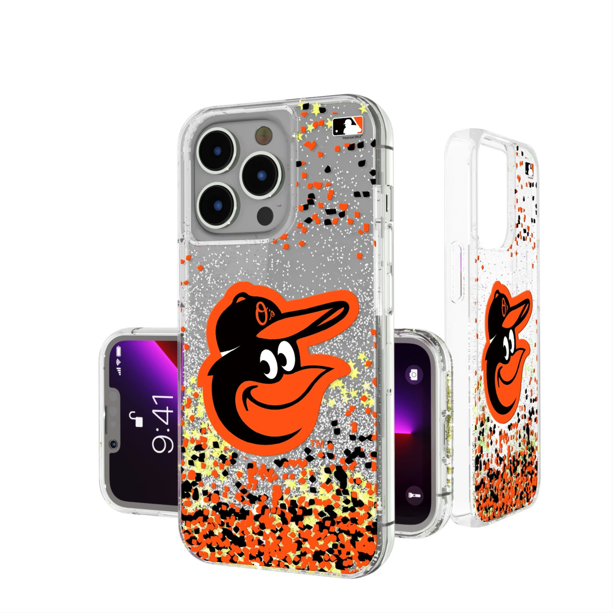 Baltimore Orioles Confetti Glitter Phone Case 17