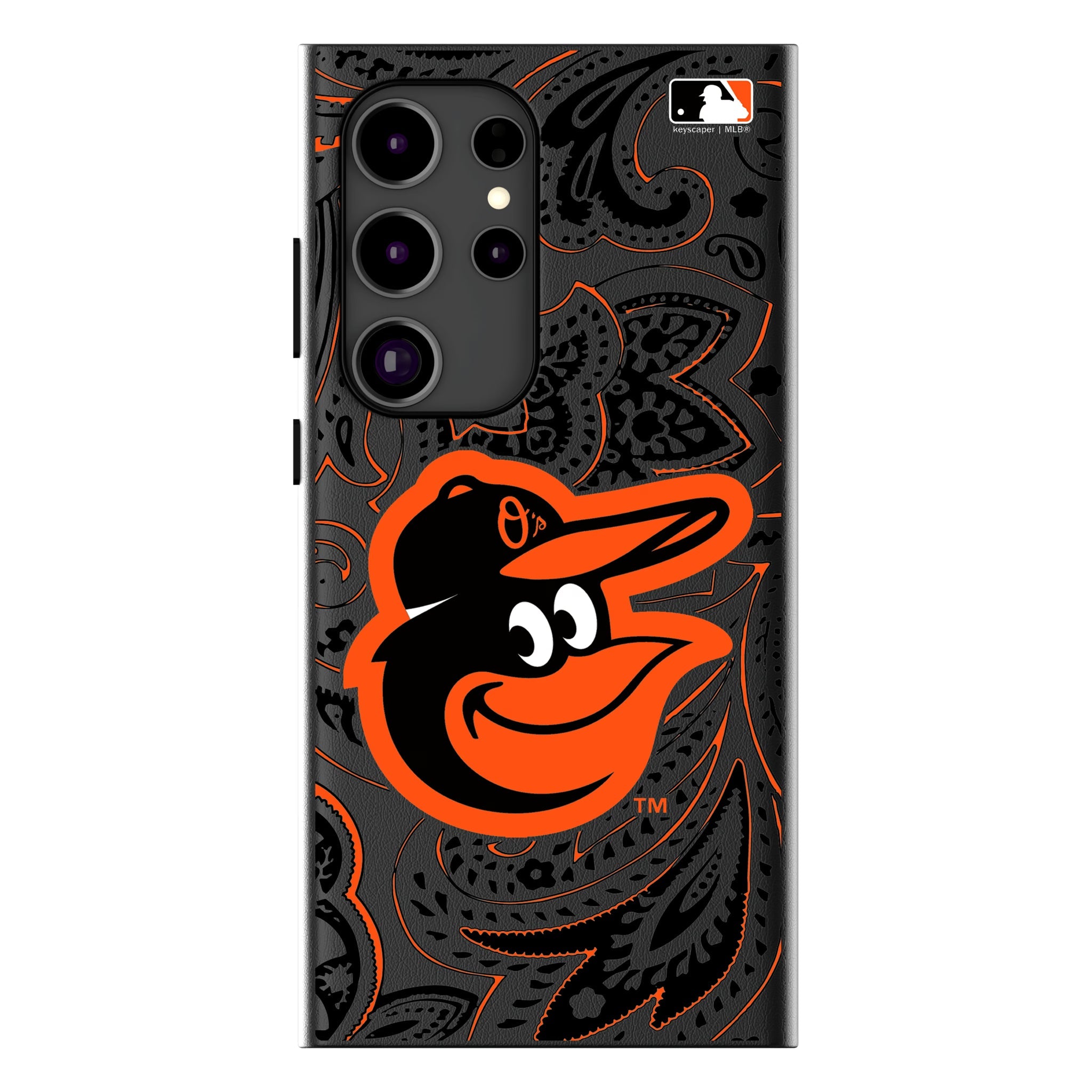 Baltimore Orioles Paisley MagSafe Compatible Phone Case for Samsung Galaxy 18