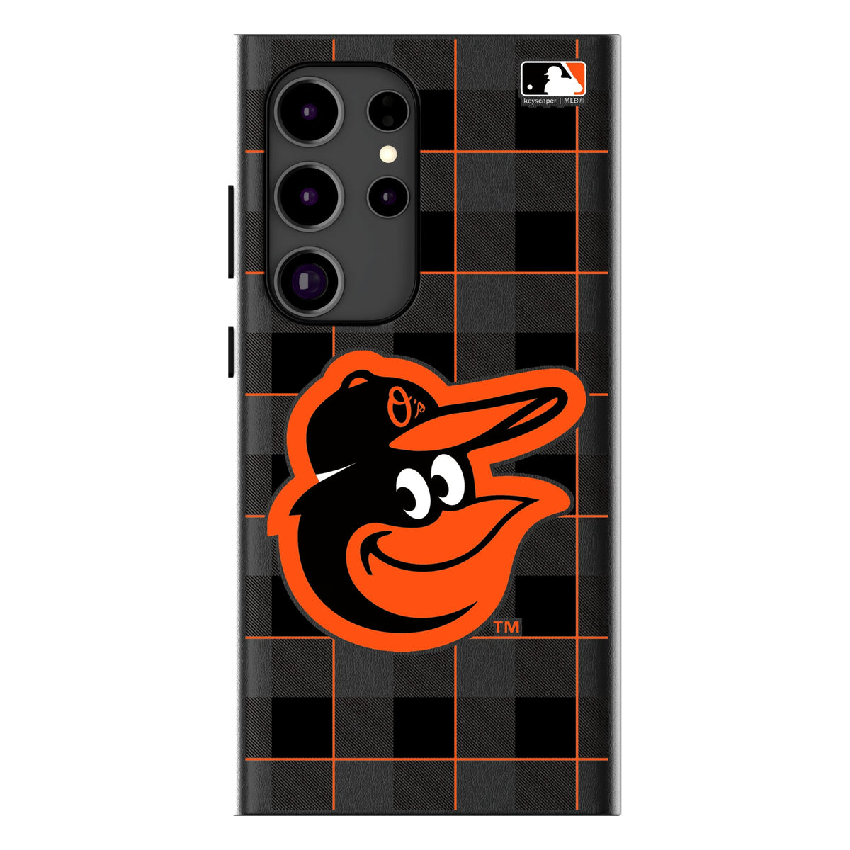 Baltimore Orioles Plaid MagSafe Compatible Phone Case for Samsung Galaxy 10