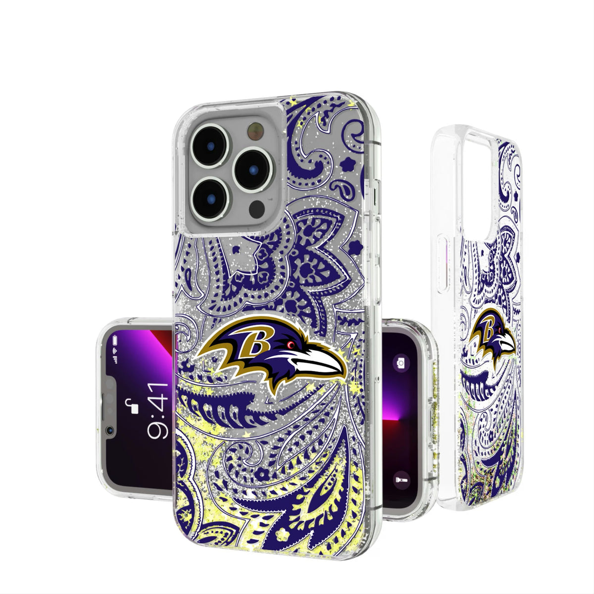 Baltimore Ravens Paisley Glitter Phone Case 15