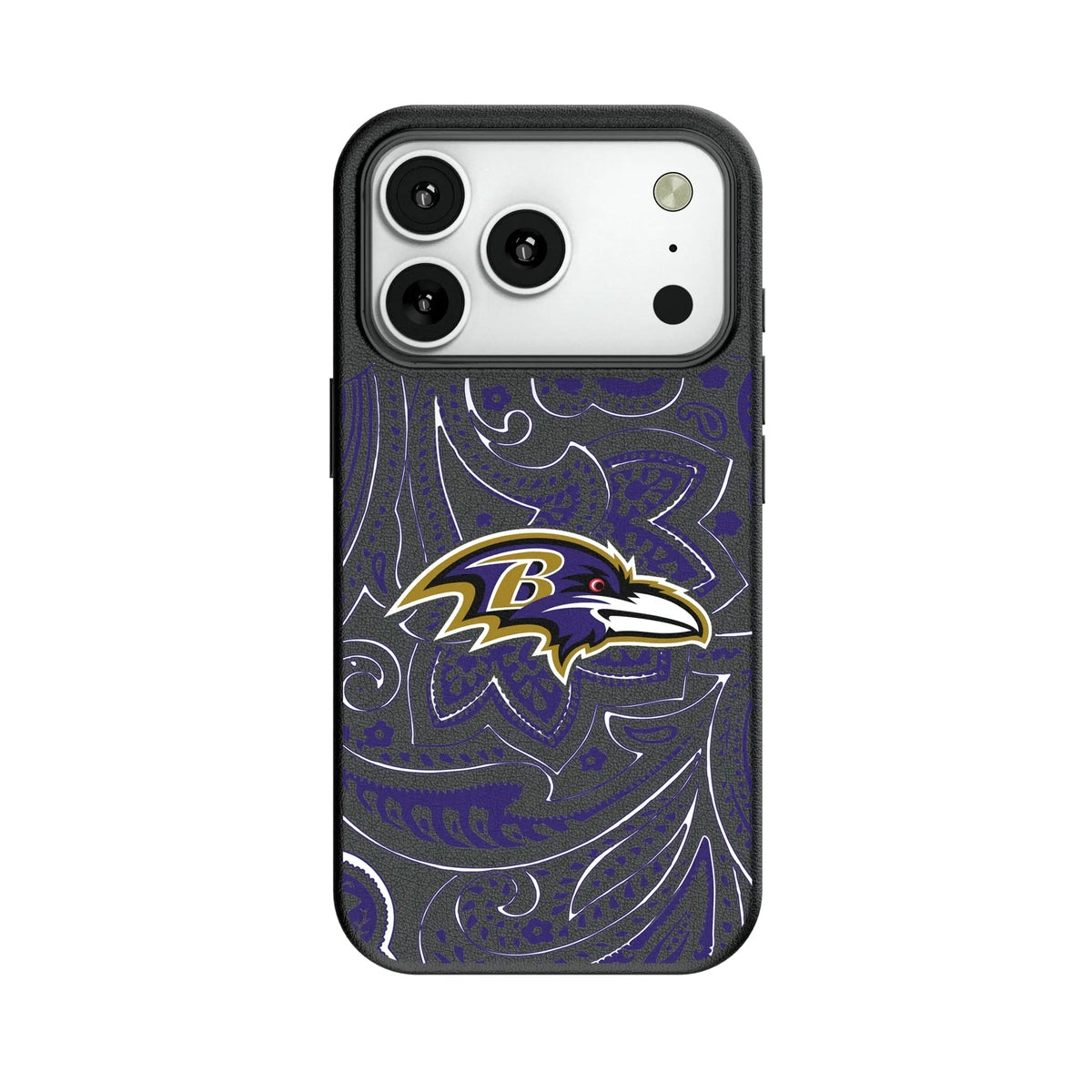 Baltimore Ravens Paisley MagSafe Compatible Phone Case for Apple iPhone 10