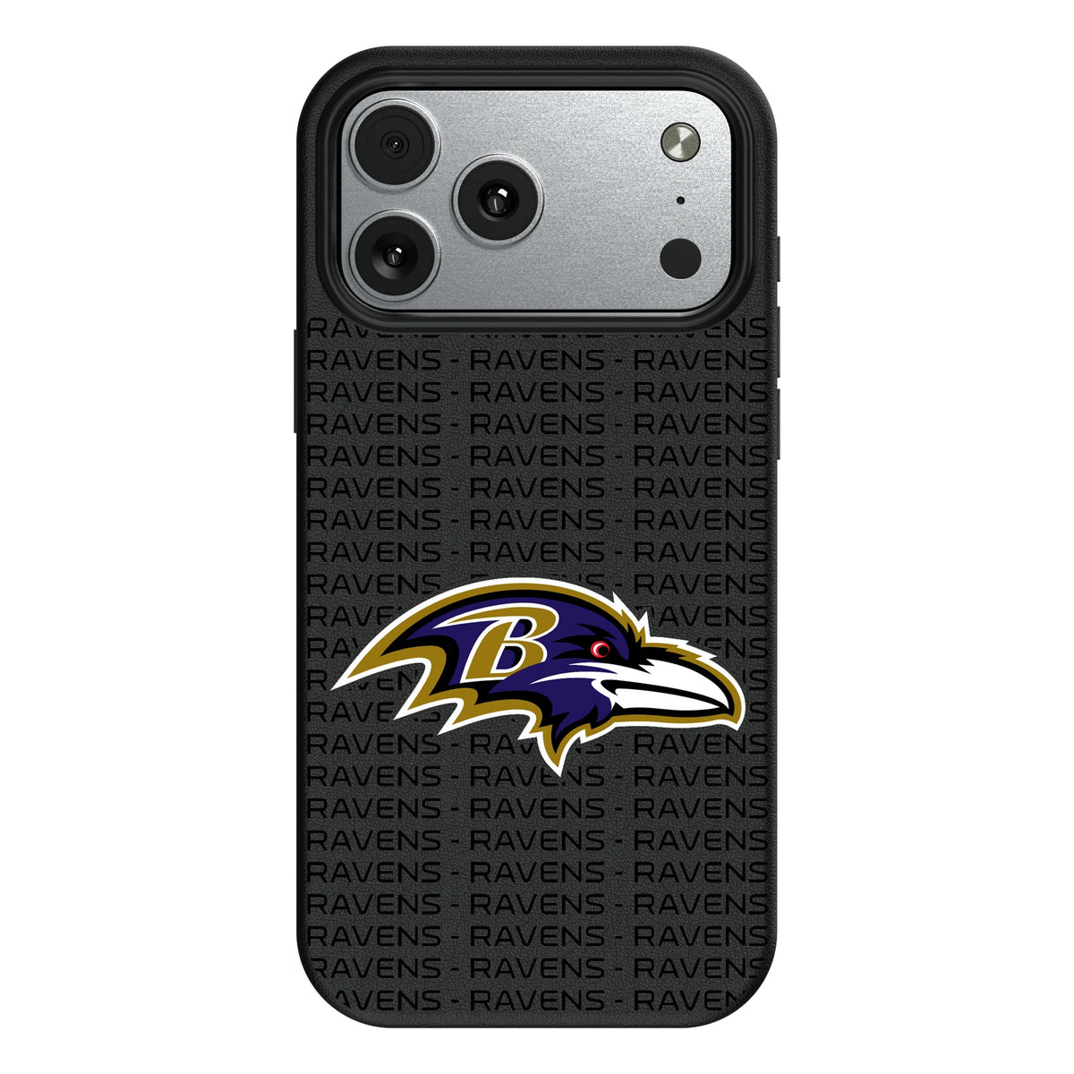 Baltimore Ravens Text Backdrop MagSafe Compatible Phone Case for Apple iPhone 10