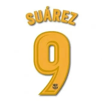 Barcelona 2017/18 Home Suarez #9 Jersey Youth Jersey Name Set 1