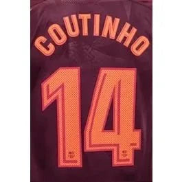 Barcelona 2017/18 Third Coutinho #14 Jersey Name Set 1