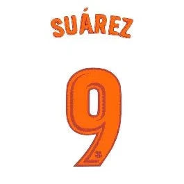 Barcelona 2017/18 Third Suarez #9 Youth Jersey Name Set 1