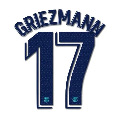 Barcelona 2019/20 Third Griezmann #17 Jersey Name Set 1