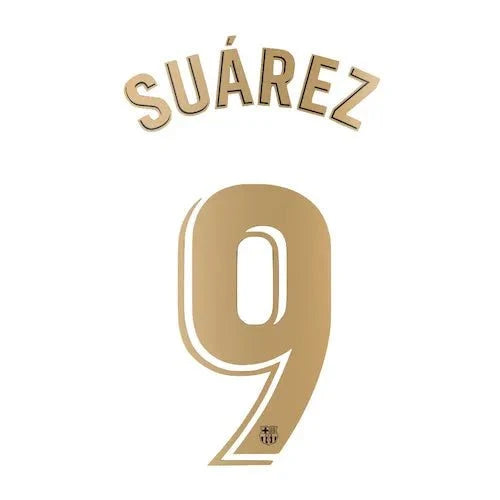 Barcelona 2020/21 Away Suarez #7 Jersey Name Set 1