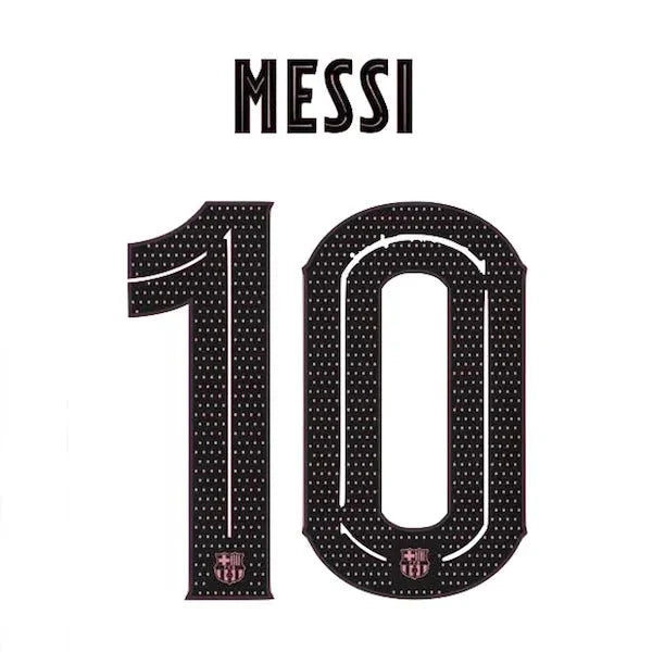 Barcelona 2020/21 Third Messi #10 Youth Jersey Name Set 1